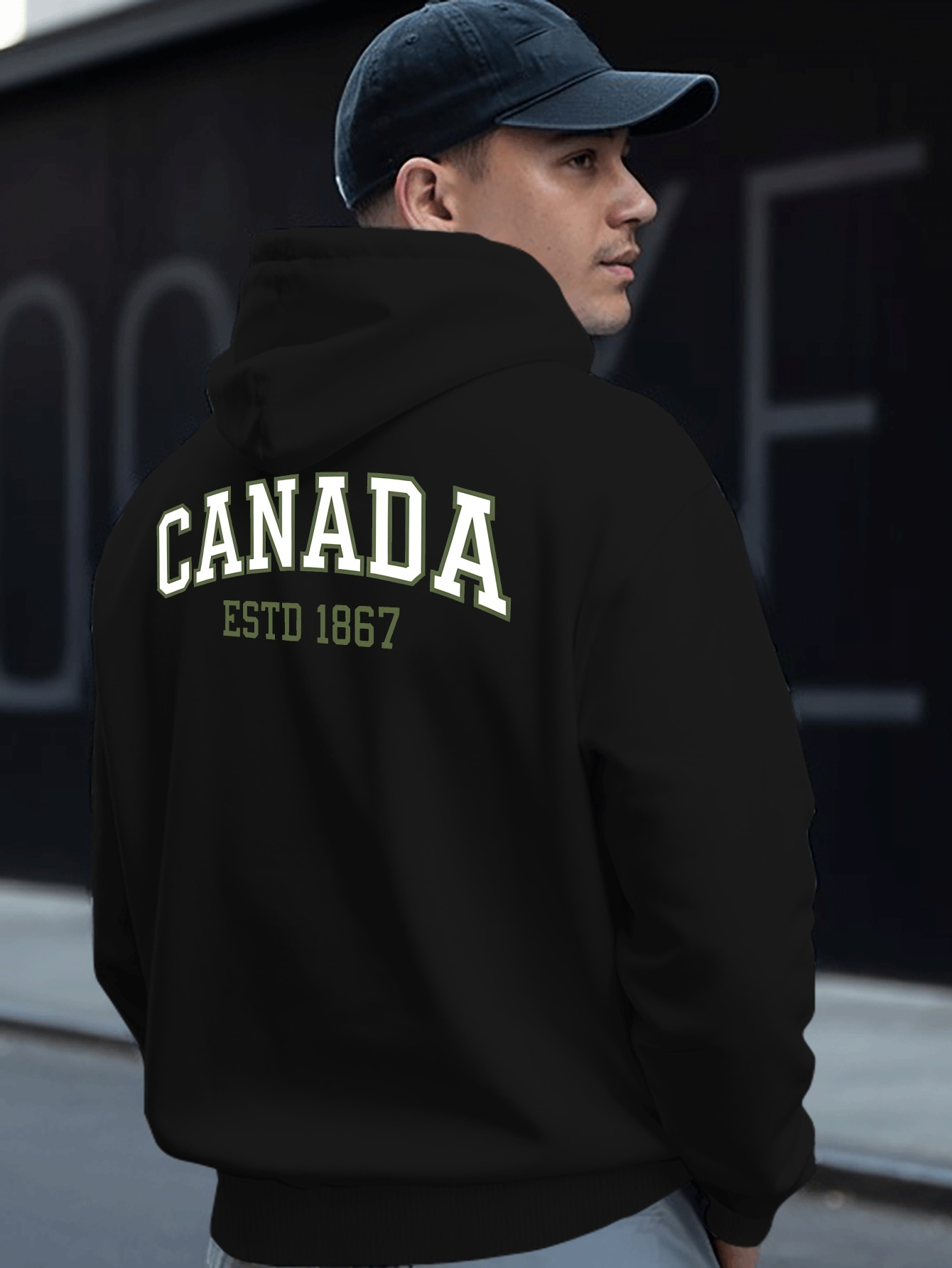 Street Fashion Canada - Sudadera con Capucha para Hombre CANADA