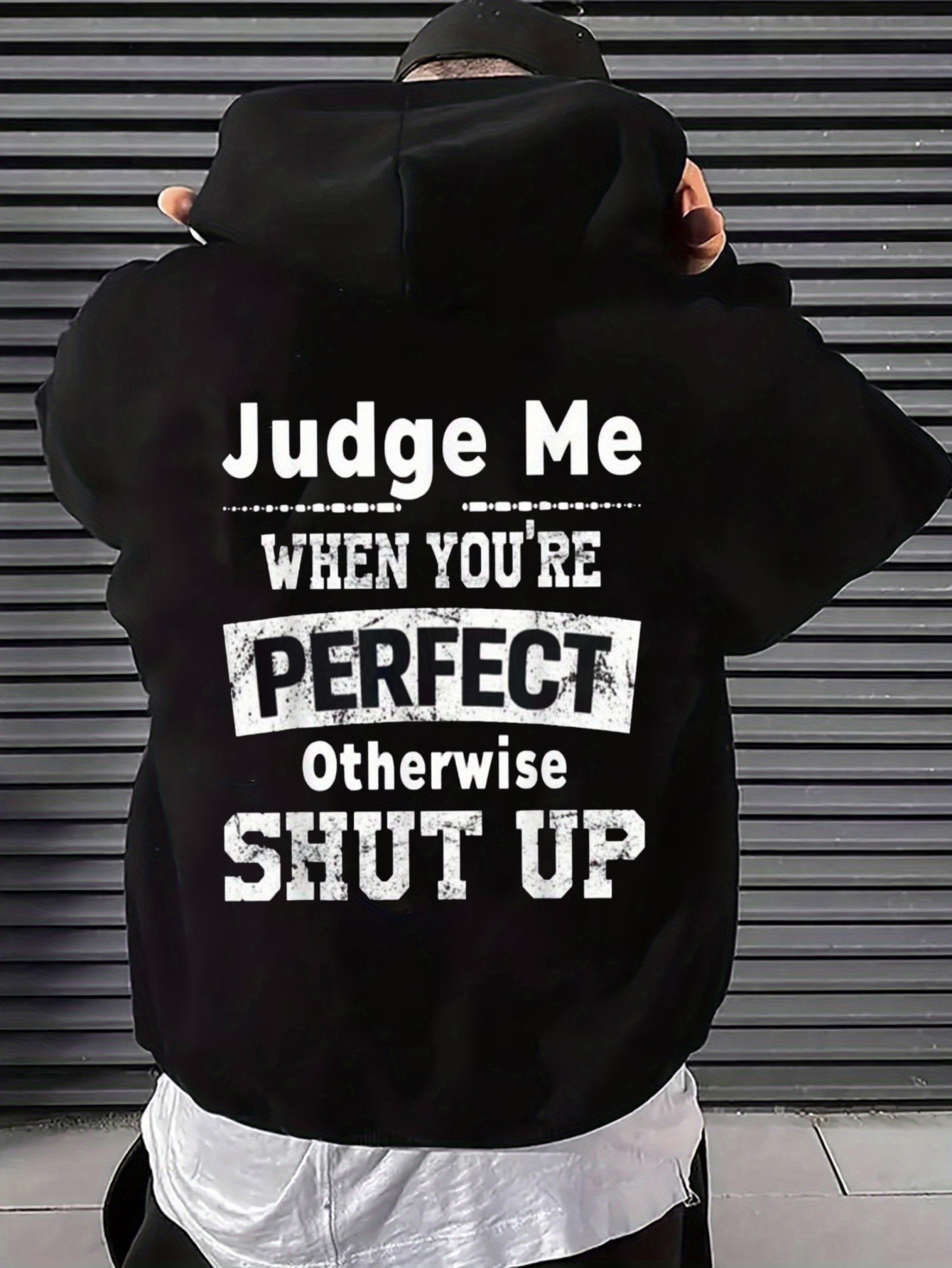 Street Fashion Quotes - Sudadera con Capucha para Hombre con
