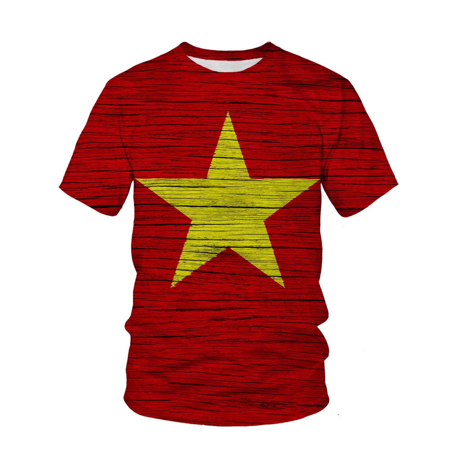 Street Fashion Vietnam - Camiseta con estampado de bandera de