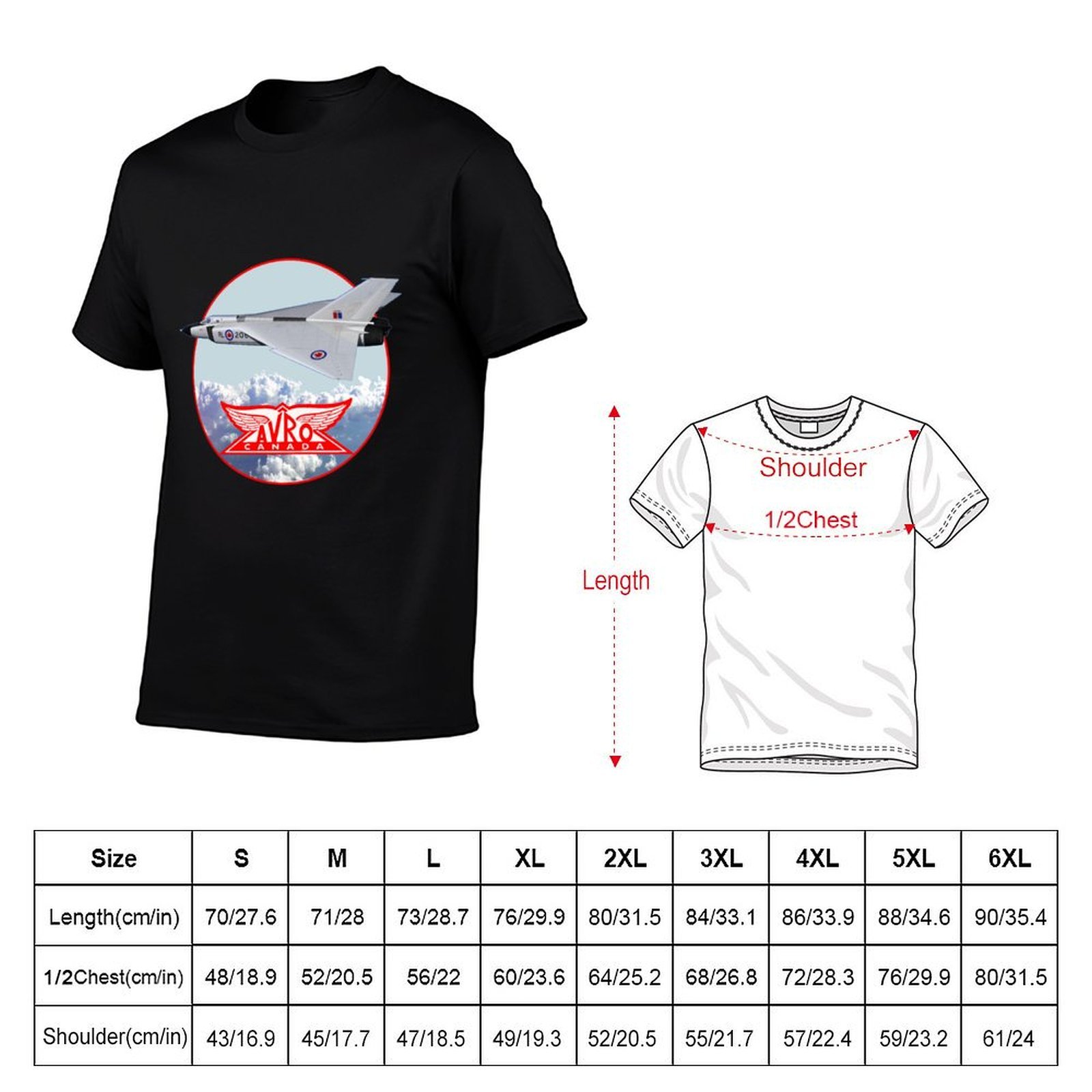 Camiseta Avro Arrow Avro Canad - Street Fashion Canada reseña y precio
