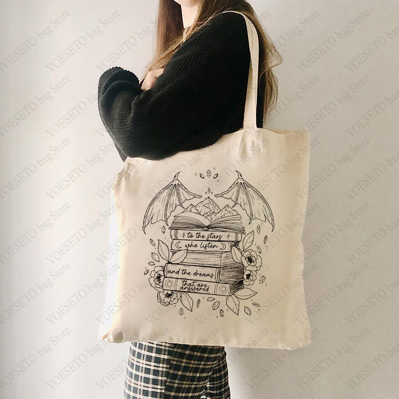 SJM Night Court bolso de mano  - Tote Bag Canvas Print reseña y precio