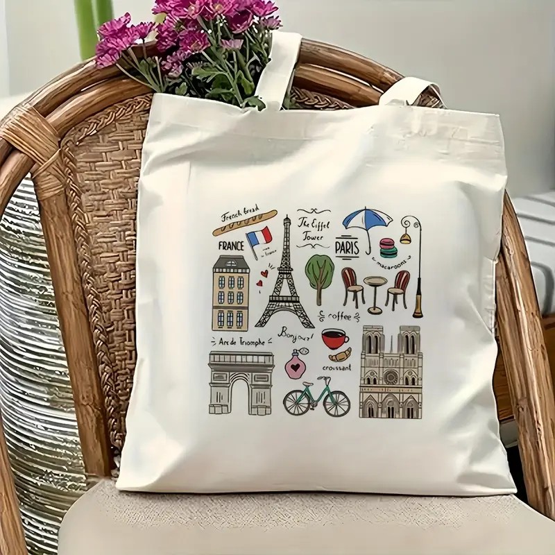 Bolso de viaje de París para m - Tote Bag Canvas Print reseña y precio