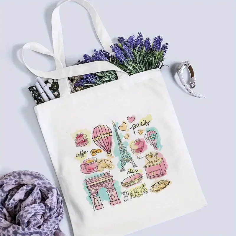 Bolso de viaje de París para m - Tote Bag Canvas Print reseña y precio