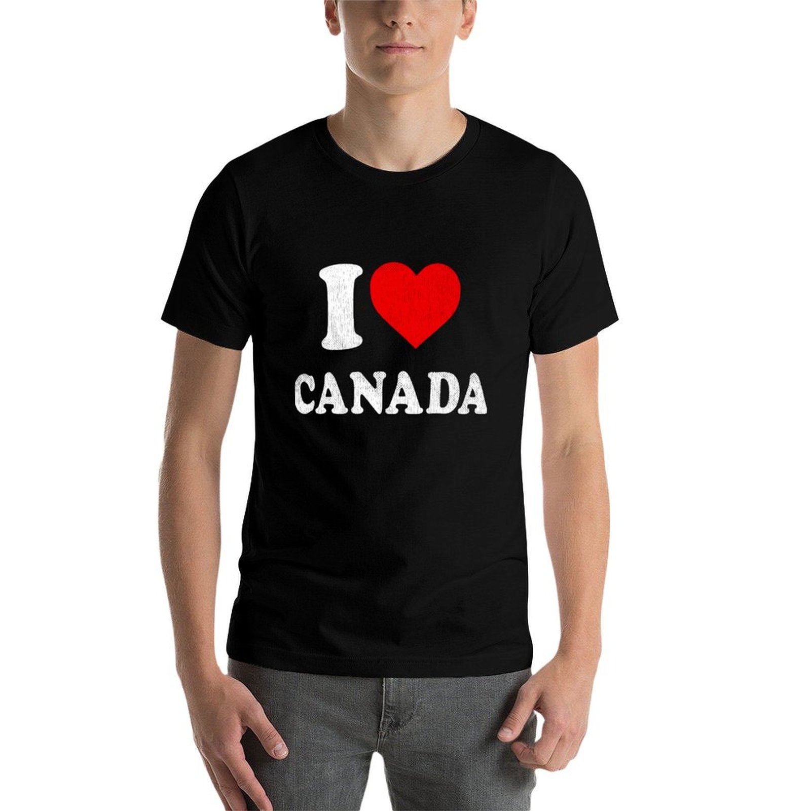 Camiseta I Love Canada, camise - Street Fashion Canada reseña y precio